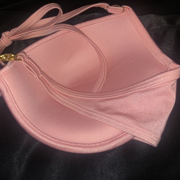 Victoria’s Secret Coral Pink Push Up Halter Bikini - Picture 4 of 13